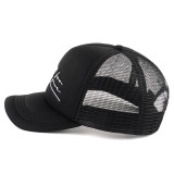 Wholesale running mesh cap quick dry mesh cap running all black foam trucker hat