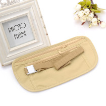 RFID blocking Travel Money Belt 600D Poly Security and anti-theft passport holder waist bag