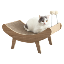 Multifunctional Pet Kitty Corrugated Paper Scratching Toy Cat Furniture With Spring Ball