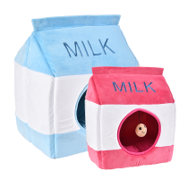 Food Shape Warm Dog Cat Bed Cozy Pet House With Hanging Toy And Soft Cushion