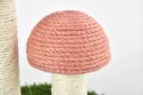 Mushroom Shape Hemp Rope Material Kitty Scratcher Toy Artificial Grass Cat Scratching Tree