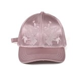 Wholesale blank fashion trend stylish pink satin baseball caps for women