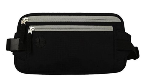 traveling business passport fanny pack bum bag money belt pack custom RFID waterproof waist bag