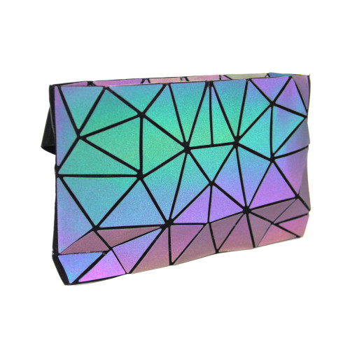 Unique luminous geometric chest bags new style fanny pack for women luminous phone pouch men chest pack