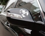 Custom self adhesive transfer handmade car glass mirror sticker