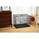Factory Price Metal Pet Folding Crate with wheels