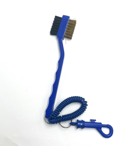 Wholesale Customize Golf Club Cleaning Brush With Hook And Rubber Band