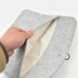 2020 Factory Direct Sales Wholesale Custom Gray Felt Laptop Bag for MacBook