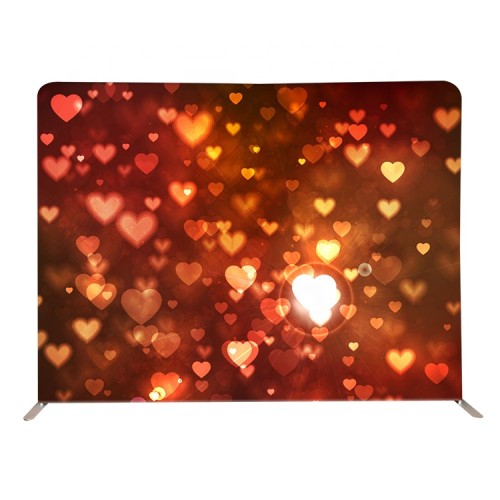 8ft 10ft 12ft aluminum tube printing custom straight tension fabric collapsible backdrop display stand for wedding trade show