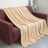 Wholesale Flannel Microfiber Solid Color   Dying   Fleece  Soft Blankets
