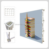 Easy-assemble tension fabric one fabric pop up display