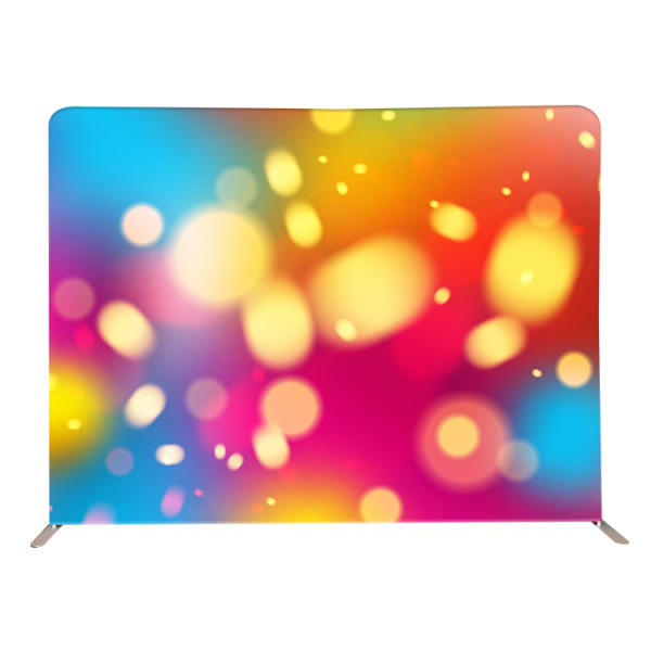 New Design Decoration Custom Printed Logo Portable Stage Popup straight Backdrop For Event