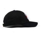 Custom baseball cap small embroidery black unstructured dad hats