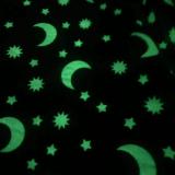 Super Soft Glow in The Dark Blanket Cozy Flannel Star Shining Luminous Blanket