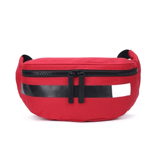 New Products Good Quality Pure Color Polyester Waist Bag with low price