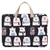 Factory Direct Supply 15.6 inch waterproof Nylon Cartoon Style Laptop Sleeve Bag with handle