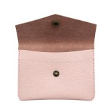 Brown Color Slim Thin Pocket Genuine Leather Card Holder Bag