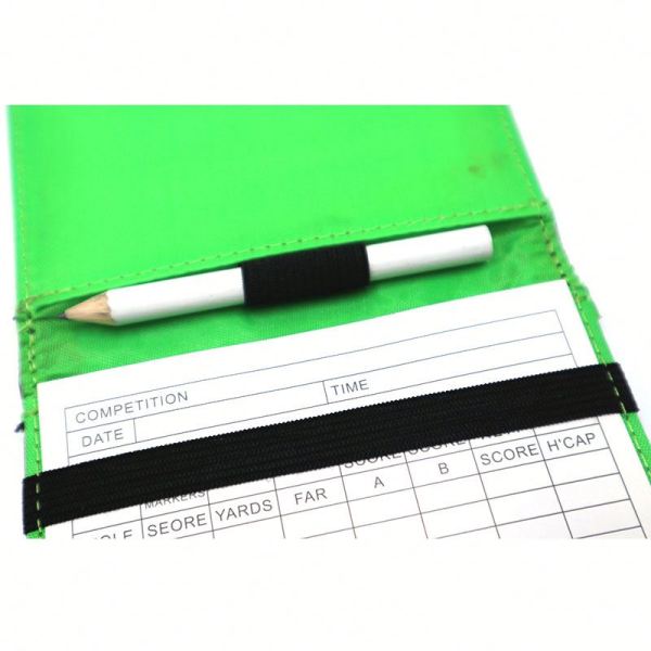 Custom Logo Leather  Golf Scorecard Holder with Insert Card