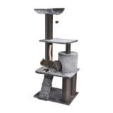 Multifunctional Cat Tree With Fun Hair Ball Sleep Condo Resting Terrace Sisal Rope And Post