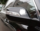 Custom self adhesive transfer handmade car glass mirror sticker