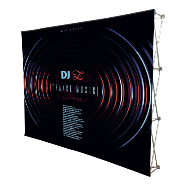 top selling folding 3x3 straight tradeshow stand fabric pop up display