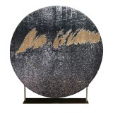 high selling 3ft 5ft 7ft Circle sequin fabric aluminum tube decoration wedding backdrop