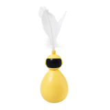 Lightweight Standing Pet Rotate Interactive Ball Funny Cat Tumbler Toy With Replaceable Feather