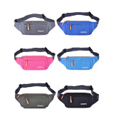 Custom logo acceptable wholesale fashion adjustable belt travel sport unisex canvas fanny pack waist bag
