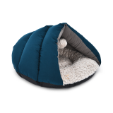 Canvas Fabric Pet Home House Cozy Padding Pet Bed Chenille Soft Warm Cat Cave