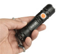 T6 Powerful Tactical Led Flashlight Pocket Rechargeable Built-in Battery Zoomable USB Torch flashlight