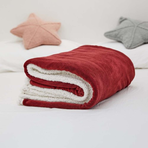 Hypoallergenic Lightweight Plush Sherpa Fleece Blanket Fluffy & Soft Plush Bed Throw Blanket