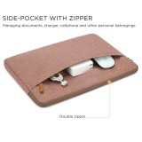 Factory Direct Supply 13 Inch Canvas Laptop Sleeve Case Tablet Bags Protect Computer Pouch Skin Cover for MacBook