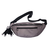 Custom logo acceptable wholesale fashion adjustable belt travel sport unisex canvas fanny pack men Messenger Bag hip bag