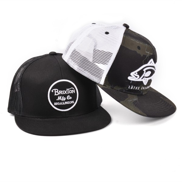 fashion trendy custom brand 3d embroidery trucker hat