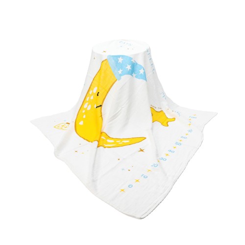 2-Layers Big Position Baby Muslin Swaddle Toddler Blanket (47x47'')
