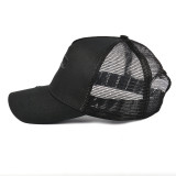 Plain black distressed trucker hat mesh vintage trucker hat unstructured trucker hat