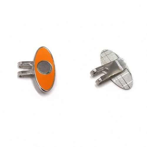 Hot Sale Oval Shaped Steel Magnetic Golf Hat Clip