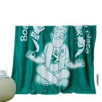 Blanket New Design Portable Custom Logo Fashion Flannel Fleece Throw Blanket