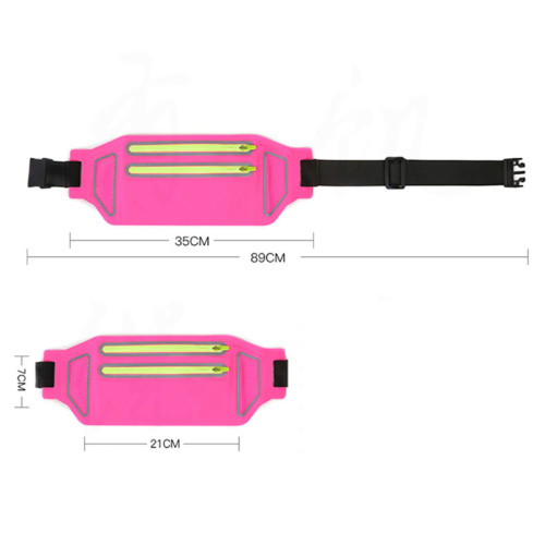 Sport waist bag spandex soft skin-friendly waterproof couples outdoor waist bag jogging cycling marathon waist bag