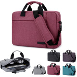 Black Tote Laptop Shoulder Case for Macbook 15.4'' Crossbody Carry Handbags