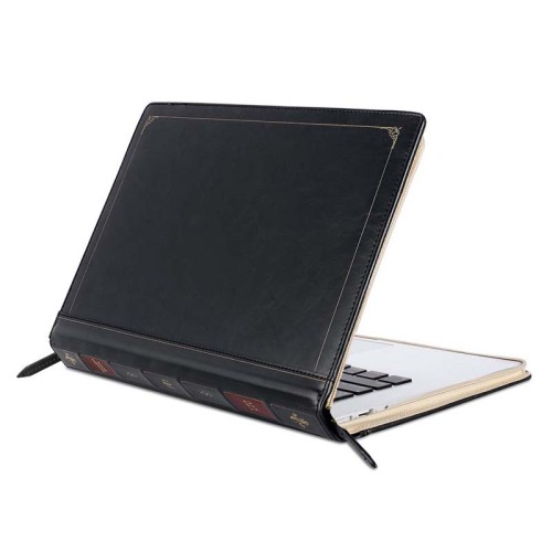 13  Premium PU Leather Vintage Retro Zippered Book Folio Case Cover Laptop Sleeve Bags for MacBook Air