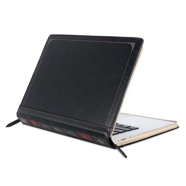 13  Premium PU Leather Vintage Retro Zippered Book Folio Case Cover Laptop Sleeve Bags for MacBook Air