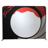 High quality Portable high resolution pop up aluminum tube straight photo booth tension fabric backdrop photography Stand