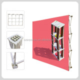 Easy-assemble tension fabric one fabric pop up display