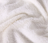 Reversible Flannel/Sherpa Throw Blanket Cozy Warm Plush Fuzzy Easy Care Couch Sofa Bed Blankets 60 x 80 Inches
