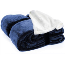 Reversible Warm Sherpa Fleece Blanket Anti-Pill Micro Mink Cozy Plush Lambswool Throw Blankets