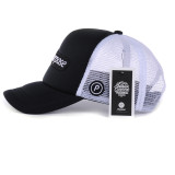 Fashion design custom all 6 panels puff embroidered mesh baseball caps factory