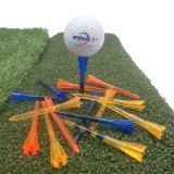 Cheap Custom Logo 42 54 70 83 mm Unfinished PC Golf Tee Natural Wood Golf Tees