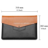 13.3 Inch PU Leather Professional Protective Carrying Laptop Sleeve For Macbook Air/ Pro 13inch with Magnetic Button