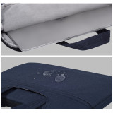 High Quality 13 Inch Waterproof nylon handle hidden handle Half open zipper Laptop Sleeve Case for business black